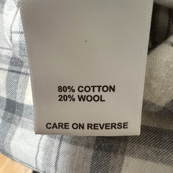 Billy Reid Gray Plaid Casual Button Down Shirt - Picture 7 of 10